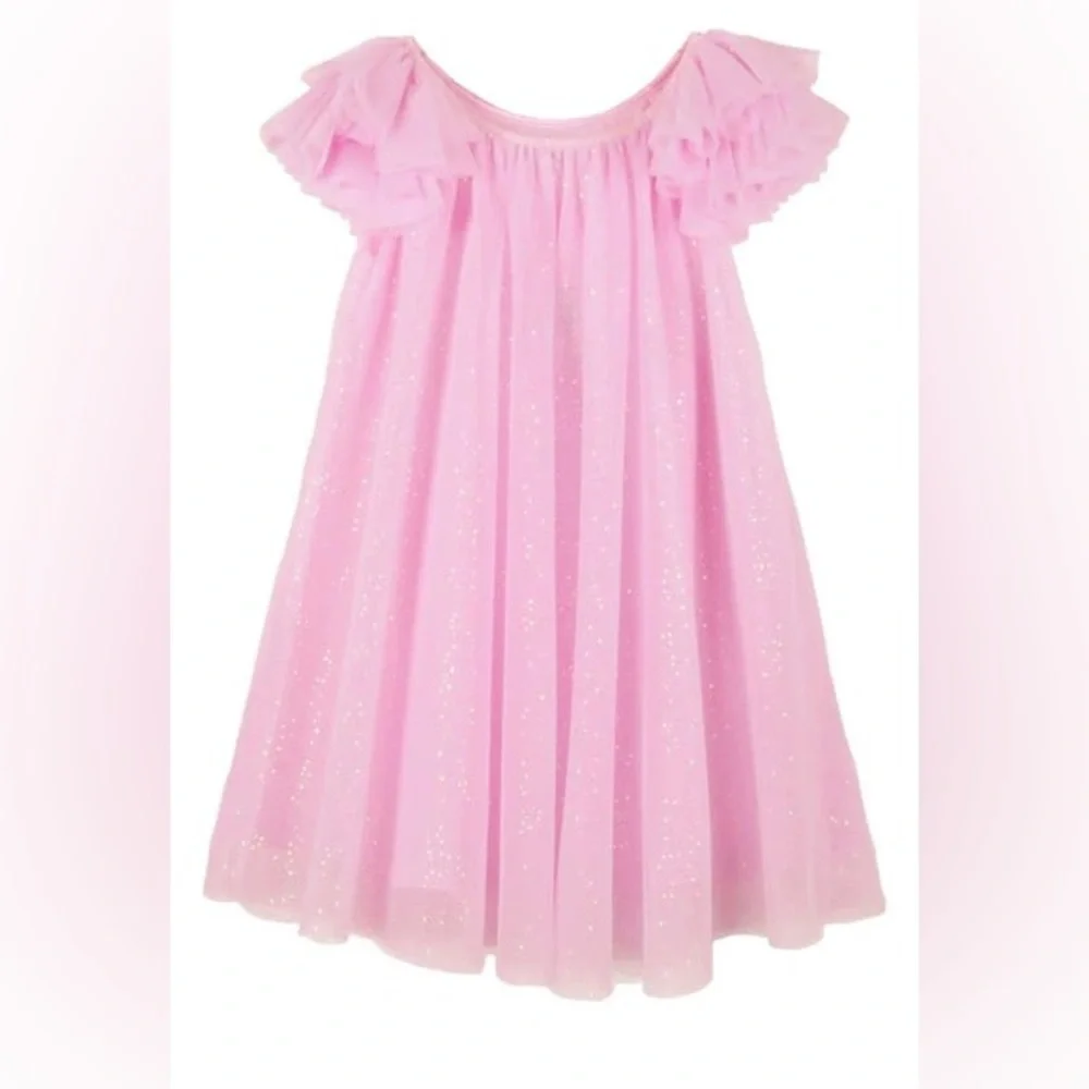 Zunie Pink Glittery girls dress size 7 - Picture 1 of 4